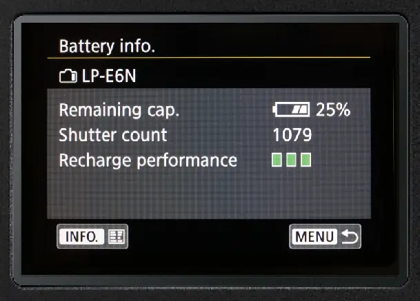 Does a camera battery lose charge when not in use