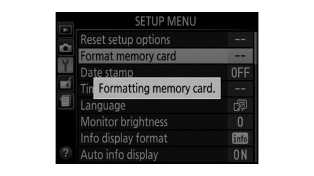 
how do you format an SD card for a kodak camera