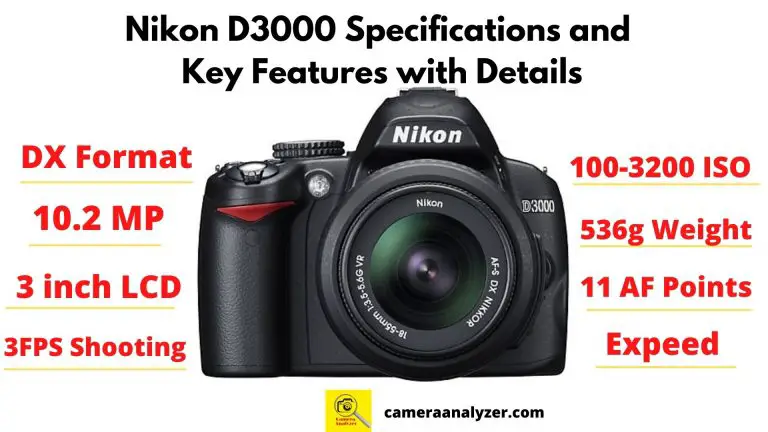 Nikon D3000 Specifications and Key Features with review and overview