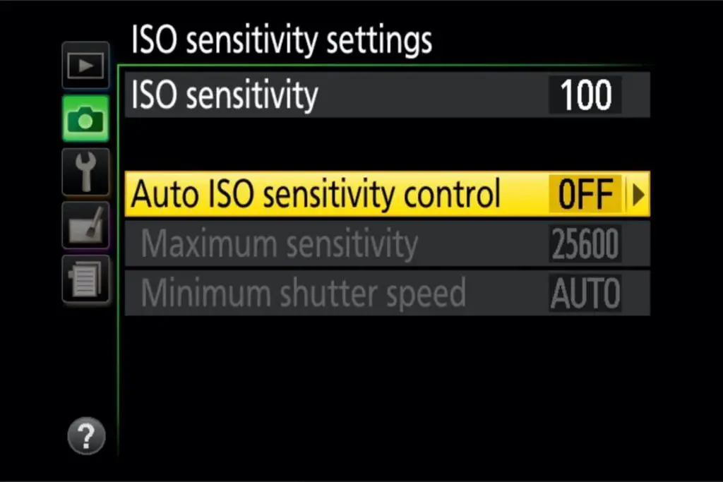 Nikon D3200 Shutter Speed Aperture Fps Iso Settings Camera Analyzer