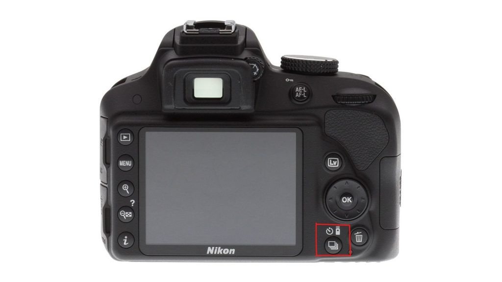 Nikon D3200 self-timer multiple shots