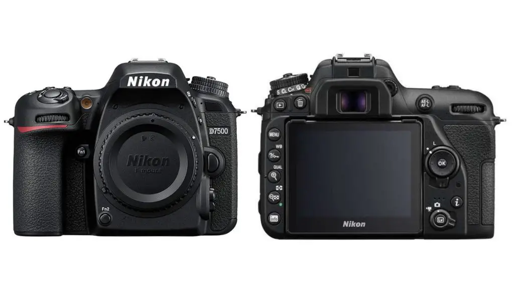 Nikon D7500 body size and weight